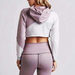 Sudadera Corta Extra Grande de Alta Calidad para Mujer, con Logotipo Personalizado, Ropa Deportiva al por Mayor para Mujer, Top Corto Atlético de Invierno - Product Image 5