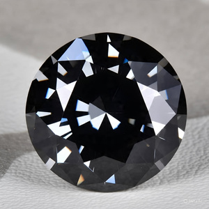 Gemas A. U., Moissanita Negra VVS1, Grado D, Corte Brillante, 5 Quilates, 11.5 mm, Creada en Laboratorio, para Joyería, Suelta - Product Image 5