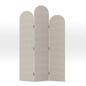 <b>Wooden</b> Carved Room <b>Divider</b> with Geometric Design Elegant Folding Privacy <b>Screen</b> for Living Room or Office - Product Image 2