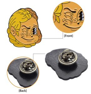 La forme étrange d'un oeil fabricants de conception épinglettes personnalisées pour vêtements émail bouton chemise pull Pack métal artisanat - Product Image 4