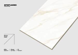 Azulejos vitrificados de porcelana de 600x1200mm Statuario Glossy GVT PGVT para pisos interiores y revestimiento de paredes en proyectos residenciales - Product Image 4