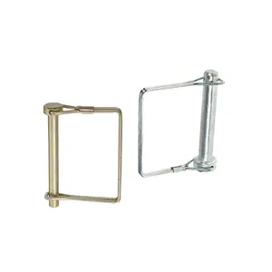 Square Type PTO Pin With Golden And Silver Zinc Plated For Farm Trailers Lawn Garden Shaft Locking Parts