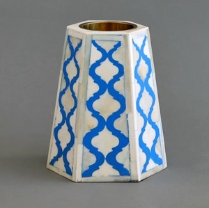 LAMETIERARTZ LMA1248 Candelabro de Madreperla Hecho a Mano en India, Decoración para el Hogar, Ocasión Eid, Alta Demanda, Disponible en Varios Modelos - Product Image 1