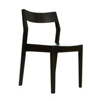 Chaise d'extérieur commerciale en teck robuste et minimaliste moderne, chaise de restaurant, mobilier de salle à manger avec des prix compétitifs