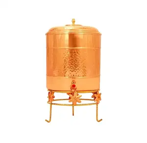 Hot Selling Copper Water Cooler Water Container for Gifting use Available at Affordable Price with Custom Packaging