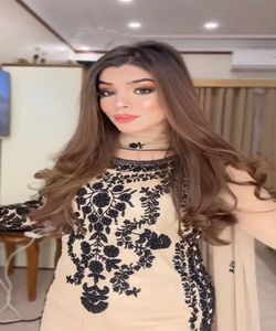 Muslim Abaya Dress Ready Made Women Polyester <b>Fiber</b> Modest Vacation Floor-Length A-Line Elegant Stitched - Product Image 2