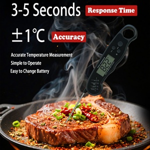 Thermomètre de cuisson numérique à réponse rapide avec grand écran LCD pour viande, lait, bonbons, grillades et pâtisserie - Product Image 3