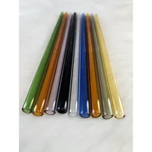 Cannuccia in Vetro Ecologica da 16 oz con Spazzolino e Logo Personalizzato per Ristoranti, Hotel, Bar, Feste, Vino e Bevande in Bottiglia - Product Image 1