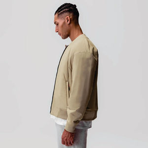 Chaqueta de bombardero de calle personalizada para hombre para invierno, chaqueta de bombardero ligera de secado rápido a prueba de viento para actividades al aire libre - Product Image 4