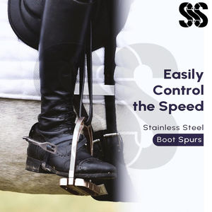 Espuelas de Equitación de Acero Inoxidable Hechas en Pakistán 2026, Duraderas y Resistentes a la Corrosión, Estilo Inglés, para Hombres y Mujeres - Product Image 5