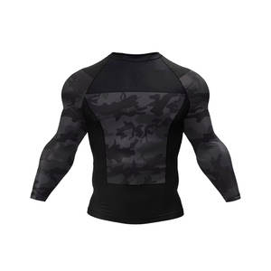 Wholesale Custom Made MMA Rashguard Sports Compression Shirt <b>Shorts</b> Sets <b>Men</b> UPF50 Anti-UV Training Grappling Leggings - Product Image 2
