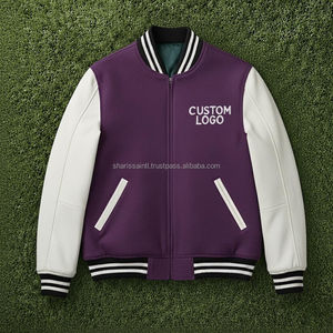 Vestes bomber universitaires à logo personnalisé très vendues, à revers rabattu, réversibles, respirantes, pour femmes - Product Image 4