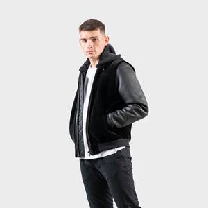 La mejor chaqueta de cuero de piel de oveja delgada para hombres para primavera diseño personalizado transpirable secado rápido precio al por mayor sostenible - Product Image 5
