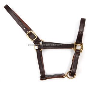 Équipement de licou de cheval équestre rembourré en cuir véritable OEM de haute qualité - Product Image 1