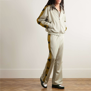 Oem Customized Cross <b>Stack</b> Flare Sweatpant's Men <b>Jogger</b> Track Sweat Pant's Custom Logo Trousers Men's Pants - Product Image 2