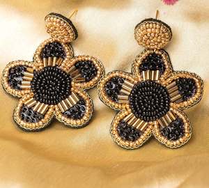 Pendientes Pintados a Mano y Bordados, Pendientes Personalizados con Múltiples Cuentas, Joyería Festiva para Mujer al Mejor Precio, Pendientes con Cuentas - Product Image 5