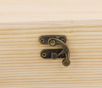 Boîte de rangement en bois pour vin rouge avec serrure, boîte cadeau pour une bouteille de vin unique
