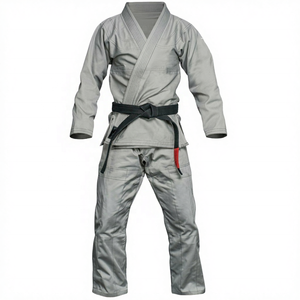 Conjunto de Uniforme de Judo Kimono de Alta Calidad, 100% Algodón, 240g, Impresión Personalizada en la Parte Delantera, Secado Rápido, Transpirable, Ligero, para Artes Marciales - Product Image 1