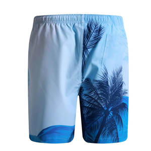 Short de bain taille moyenne pour hommes, imprimé sur mesure, maillot de bain décontracté tissé avec fermeture à cordon de serrage Short de plage sublimé - Product Image 3