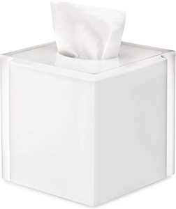 Boîte à mouchoirs en acrylique en gros, moderne, décorative, effet marbre, porte-serviettes carré naturel, artisanal - Product Image 5