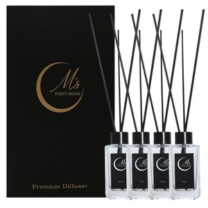 Difusor de Vidrio de Lujo Scentmoon de 100 ml, Aceite de Larga Duración con Fragancia Fresca, en Caja de Regalo, con Líquido de Forma Perfecta - Product Image 1