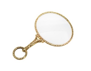 Lupa llena de latón, tamaños pequeños, lupa de calidad estándar, anillo de latón, lupa, forma redonda, acabado chapado - Product Image 1