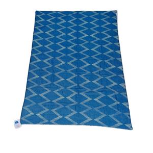 Zigzag & Argyle Impresión digital 100% Tela tejida de algodón modal Textura de color azul Bufandas de mujer personalizadas extremadamente suaves a granel - Product Image 2