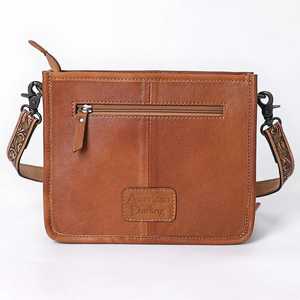 Bolso Bandolera Vintage de Cuero Repujado a Mano Estilo Occidental para Chicas, con Cierre de Cremallera, Borla y Espacio Oculto para Objetos Personales - Product Image 4