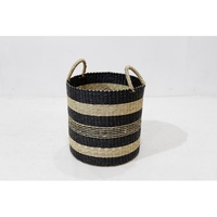 Panier à linge d'angle en jacinthe d'eau, tressé à la main, 100% naturel, de haute qualité, durable, organisateur de vêtements, rangement