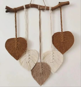 DYI Coton Coloré Macramé Feuille Tenture Murale-Boho Nursery Wall Decor-nouveau modèle de décoration murale art - Product Image 5