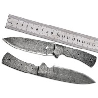Lames de couteau en acier Damas, 95 mm, 58-62 HRC, DD-BB-1546, faites à la main, vente en gros, pour la chasse et le bushcraft, 192 couches torsadées