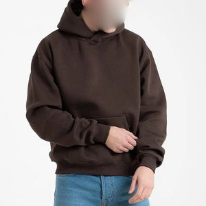 Sweat à capuche épais Streetwear vintage pour hommes pour l'hiver 2025 personnalisé surdimensionné coton basiques sweat brodé techniques - Product Image 4