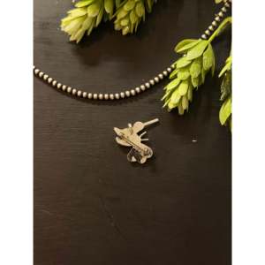 Pendentif/Épingle Zuni fait main en argent sterling avec colibris et incrustations multi-pierres, style religieux, motif papillon, breloques pendentifs - Product Image 4