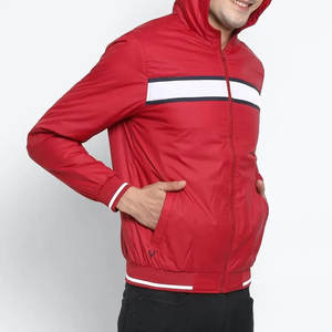 Veste coupe-vent en toile d'extérieur à fermeture éclair intégrale, personnalisable, style streetwear, imperméable, respirante, imperméable pour homme - Product Image 4