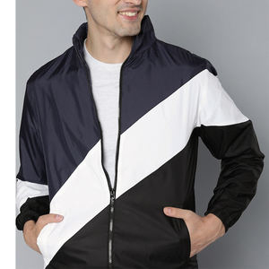 Blouson bombardier 2 en 1 en laine et coton de qualité supérieure Blouson bombardier léger à capuche pour hommes Blousons à bas prix - Product Image 5