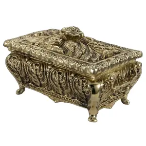 Organisateurs de bijoux en métal avant-gardistes organisateur tendance boîte de rangement coffre au trésor bijoux boîte décorative souvenir cadeau - Product Image 1
