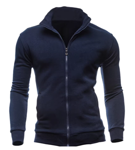 Sweat à capuche pour homme, coupe classique, 100% coton, couleur unie, veste chaude d'hiver, capuche zippée, impression numérique, écologique, respirant - Product Image 1