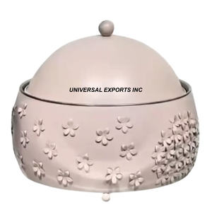 Ensemble de trois chauffe-plats en métal martelé Design Luxury New Hotpot Double Wall Isolé Luxury New Metal Casserole - Product Image 4