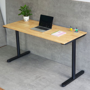 โต๊ะทำงานมินิมอล 140x60 ซม. ขาเหล็กสแตนเลส HBTO003 ระบบเคลือบผง TIO สำหรับใช้ในห้องนอนหรือสำนักงาน - Product Image 2