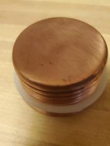 100% bouteille d'eau en cuivre pur imprimé à la main couvercle à vis réutilisable étanche boisson directe santé bien-être verres pour adultes - Product Image 3