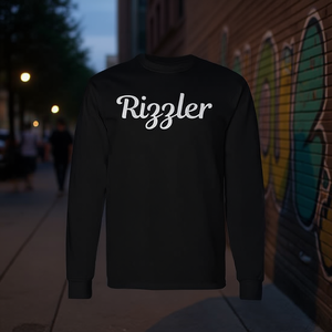 T-Shirt a Maniche Lunghe Rizzler Meme Rizz God Skibidi, Maglietta Promozionale Premium Personalizzabile - Product Image 3