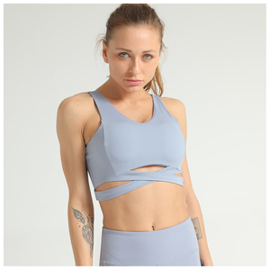 Seamless Quick Dry Breathable Active Tops Fitness Sports Bra with Yoga Chest <b>Pad</b> Gym Training Top for Workout - Product Image 3