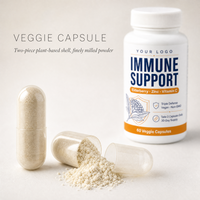Capsules de Sureau en Gros pour le Système Immunitaire, Supplément de Vitamine C et Zinc, Pot de 60 Unités pour Distributeurs