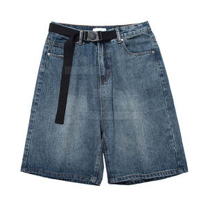 บริการ OEM ราคาขายส่ง กางเกงยีนส์ขาสั้นผู้ชายแบบกำหนดเอง สินค้ามาใหม่ กางเกงยีนส์ขาสั้นผู้ชายแบรนด์ส่วนตัว - Product Image 3