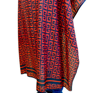 Cape rouge personnalisée LEOPARD EXOTIQUE Tablier de coiffeur PRO Casquette en soie de barbier Capes rouges personnalisées Cape de coiffeur de Los Angeles - Product Image 2