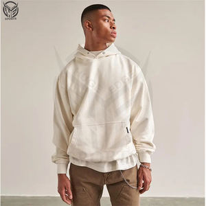 Sudaderas con capucha de gran tamaño para hombre de lana de algodón pesado de alta calidad - Product Image 3