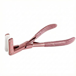 Pinzas para Extensiones de Cabello con Recubrimiento Plateado Brillante, Herramienta de Sellado de Mandíbula Plana con Almohadillas de Silicona para una Unión Segura, Uso en Salón - Product Image 3