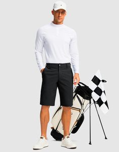 <strong>Shorts</strong> with 5 Pockets <strong>11</strong> <strong>Inseam</strong> Stretch Quick Dry Casual Work Dress <strong>Shorts</strong> for <strong>Men</strong> 4-Way Stretch Classic-Fit 5 Pockets <strong>short</strong> - Product Image 5