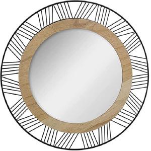 MS INC – miroir mural décoratif en métal noir, miroir mural octogonal spécial pour la décoration de la chambre à coucher - Product Image 3