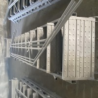 Q235 Großhandel Modern Style Stahl leiter Gerüst Treppen Stufen leitern Treppe für den Bau 450*1800*1725*2493mm Haken 44/50